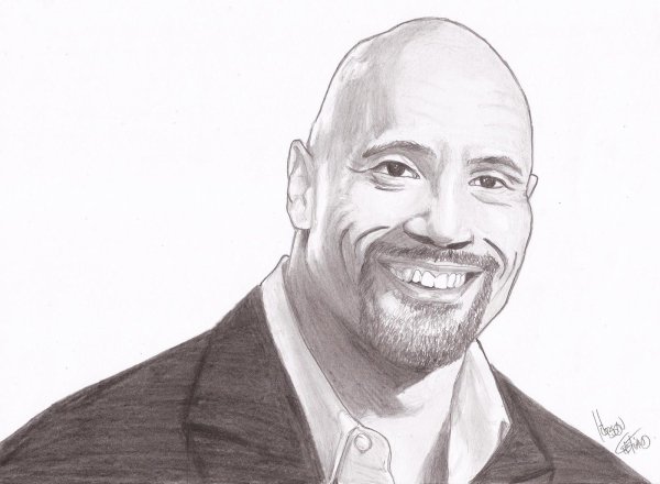 Дуэйн Джонсон скетч