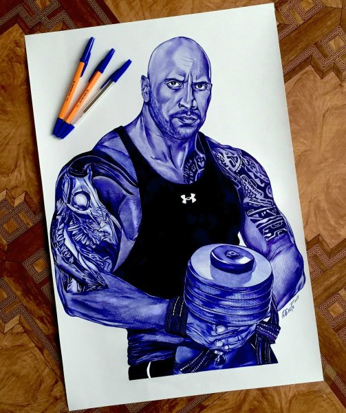 Дуэйн Джонсон портрет