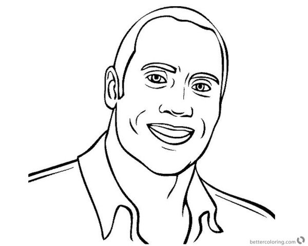 Дуэйн Джонсон рисунок