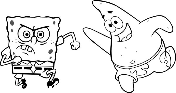 Губка Боб рисунок карандашом