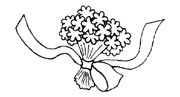 Гвоздики рисунок легкий