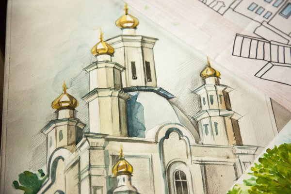 Набросок карандашом красота Божьего мира-