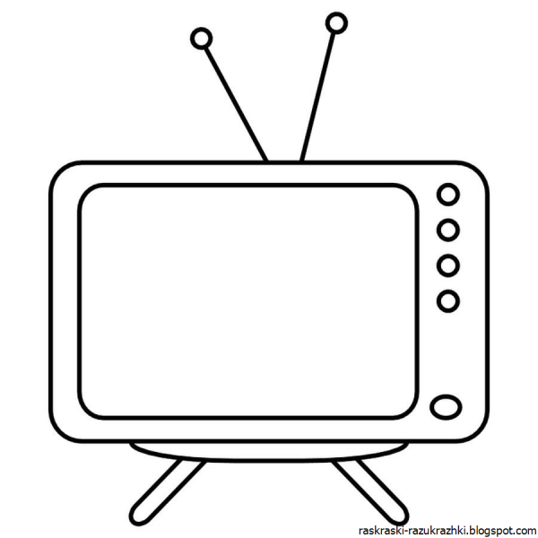 Раскраска телевизор