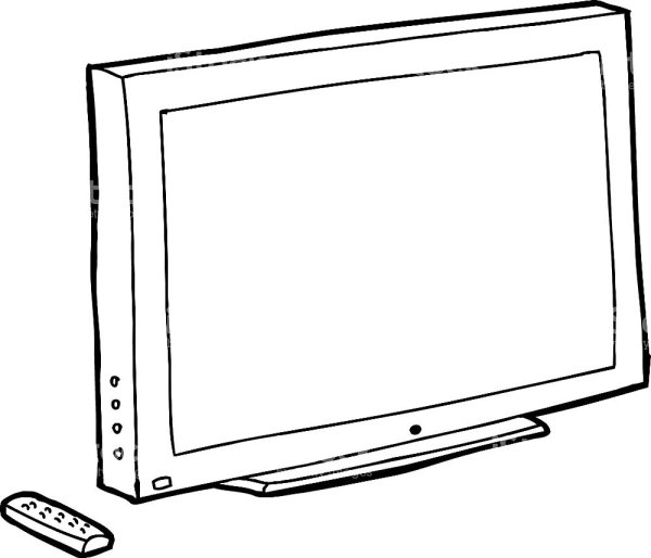 Нарисованный экран монитора