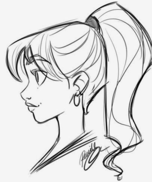 Набросок девушки