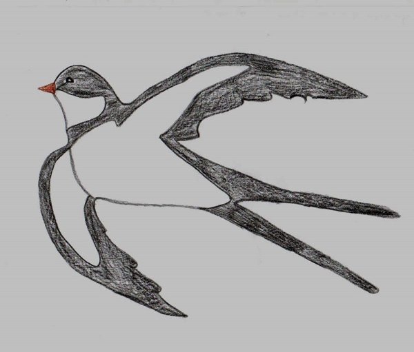 Ласточка рисунок