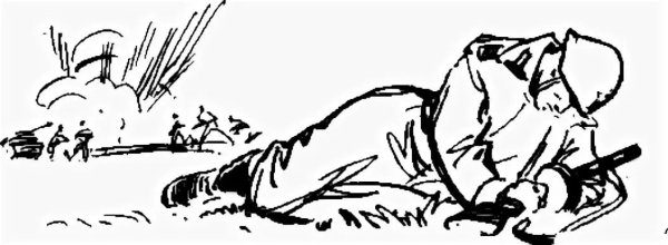Раненый солдат рисунок