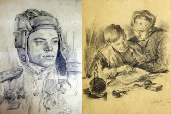 Зарисовки фронтовых художников