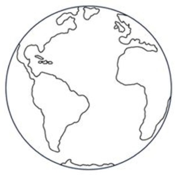 Планета земля раскраска