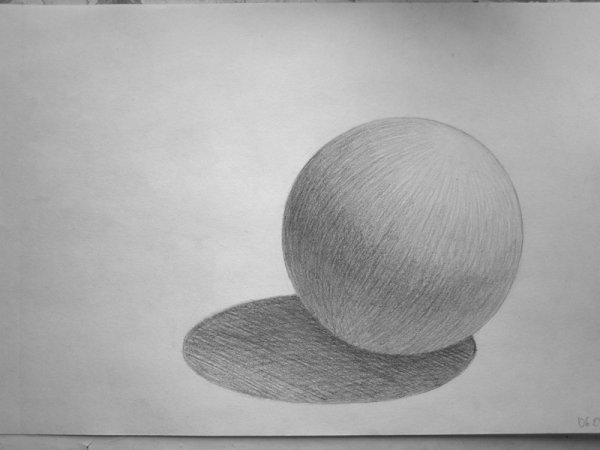 Шар Светотень штриховка