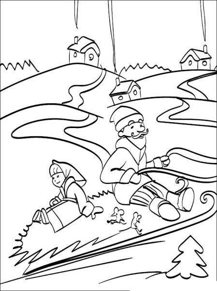 Раскраска. Морозко