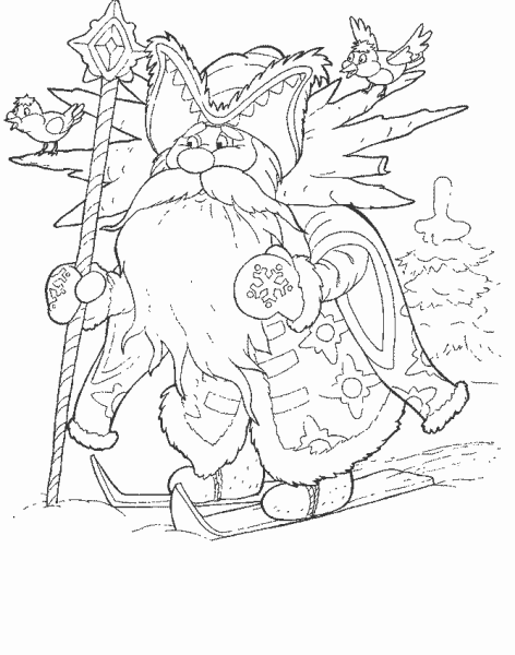 Детские рисунки Деда Мороза