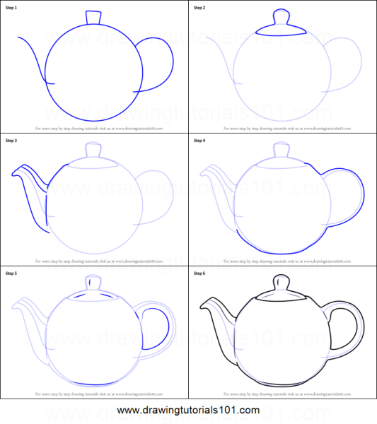 Нарисовать чайник