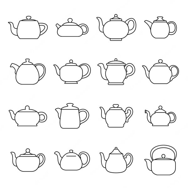 Рисование чайный сервиз