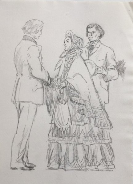 Зарисовки к произведению Дубровский