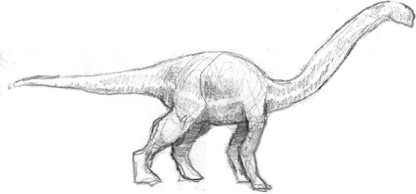Тираннозавр рекс карандашом