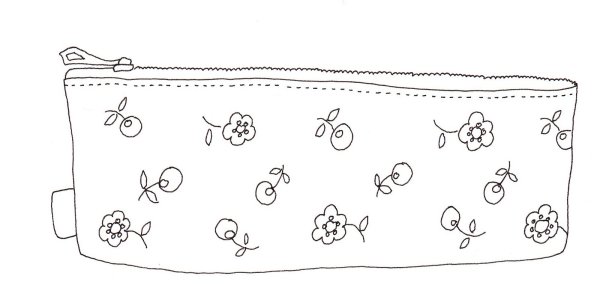 Коробка с карандашами раскраска