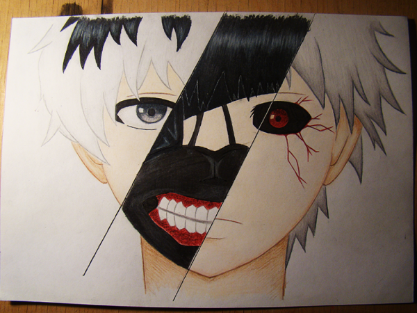 Токийский гуль контур