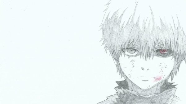 Канеки Кен белый