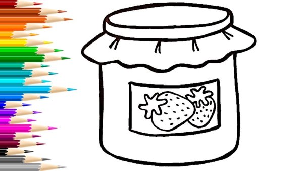 Варенье раскраска