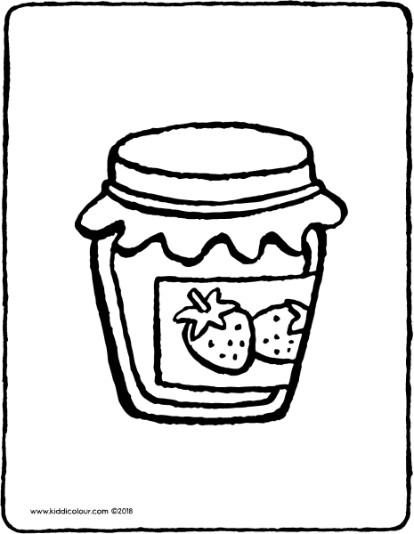 Банка варенья рисунок карандашом