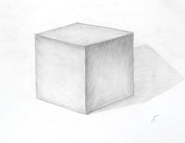 Куб с тенью