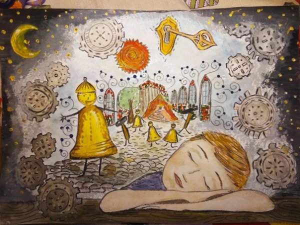 Иллюстрация к сказке городок в табакерке