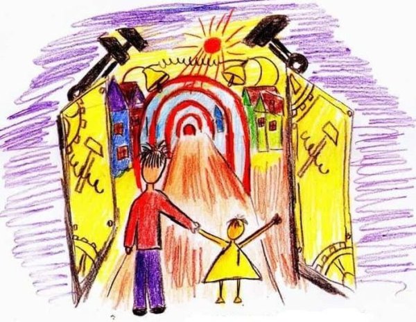 Одоевский городок в табакерке рисунки детей