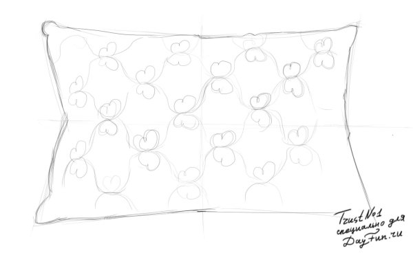 Подушка раскраска