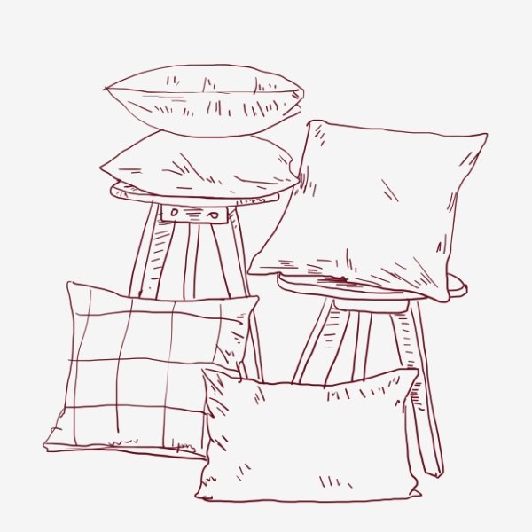 Подушка иконка на прозрачном фоне