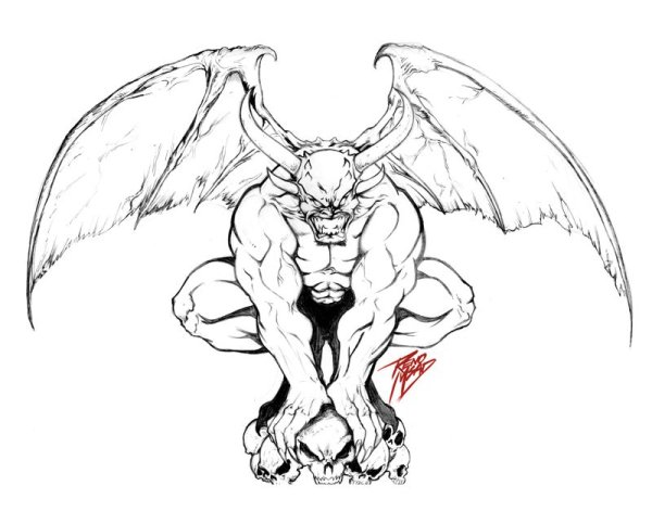 Демон эскиз