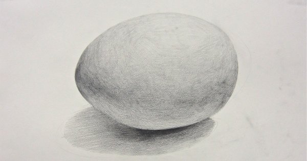 Яйцо карандашом