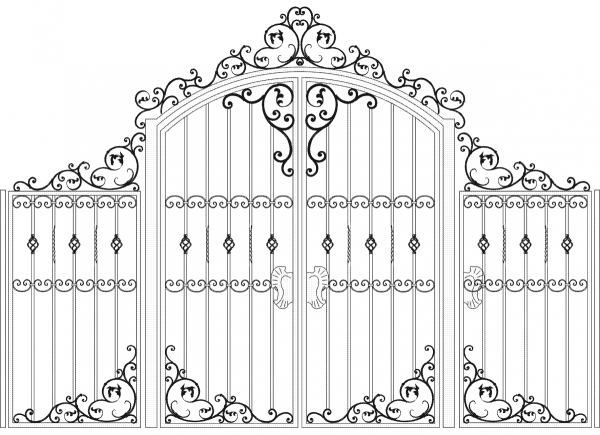 Ворота раскраска для детей