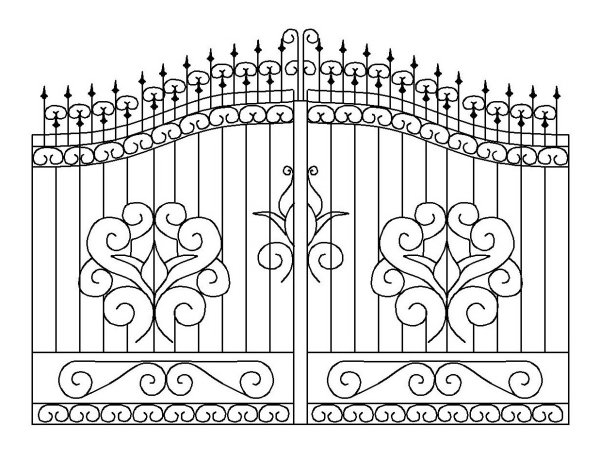 Ажурные ограды эскизы