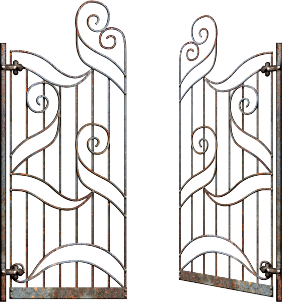 Ворота откатные кованые узоры схема