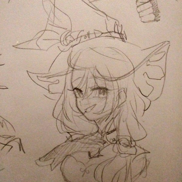 Геншин карандашом