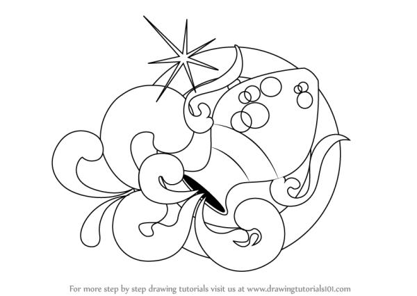 Картинка для раскрашивания Водолей