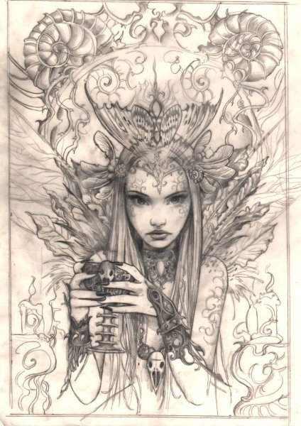 Ведьмочка рисунок