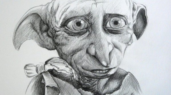 Добби из Гарри Поттера рисунок