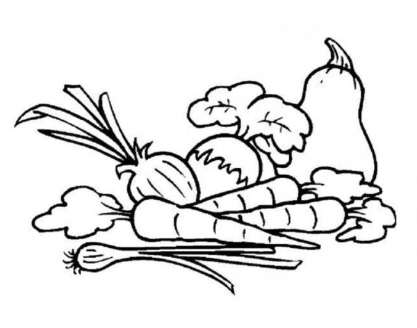 Тыква раскраска для детей