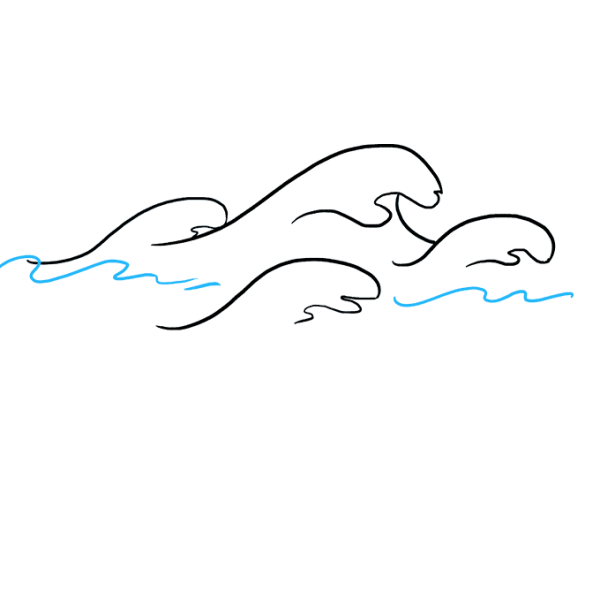 Волны карандашом