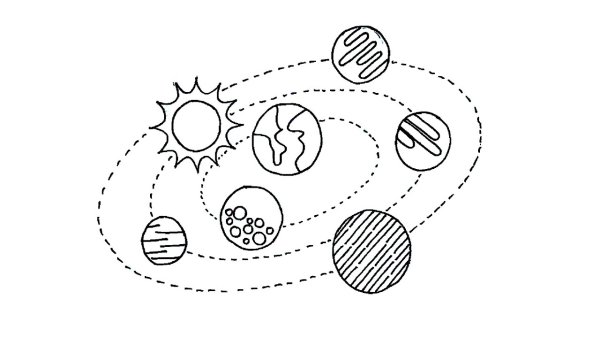 Схема рисования планеты для дошкольников