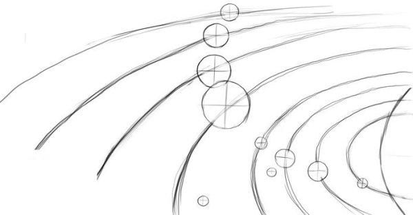 Солнечная система карандашом