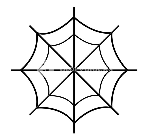 Паутина в углу рисунок