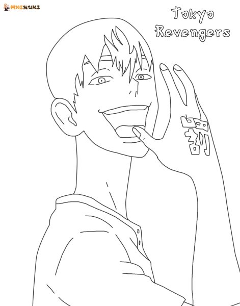 Хината Тачибана раскраска