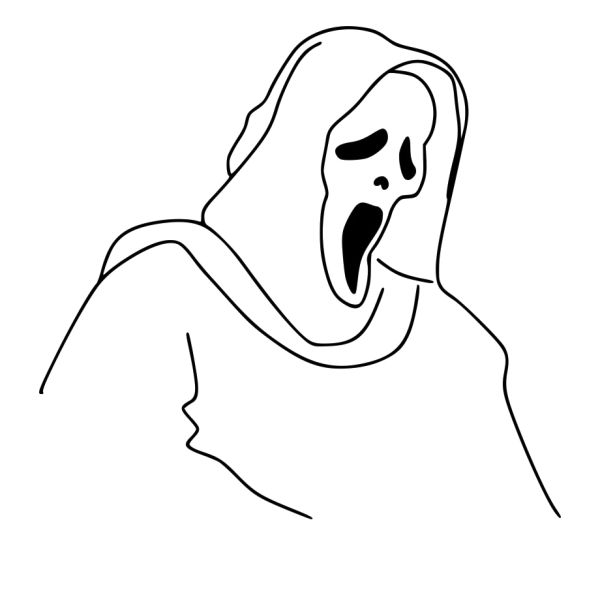 Нарисовать призрака на Хэллоуин