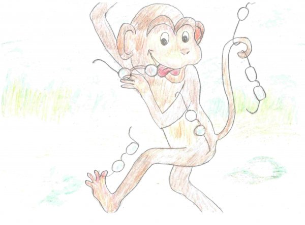 Рисунок к басне Крылова мартышка и очки 3 класс