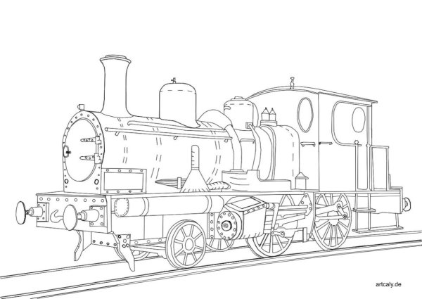 Паровоз набросок