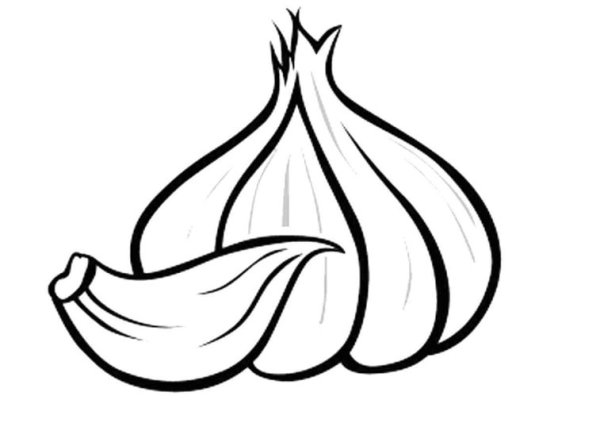 Чеснок трафарет для вырезания