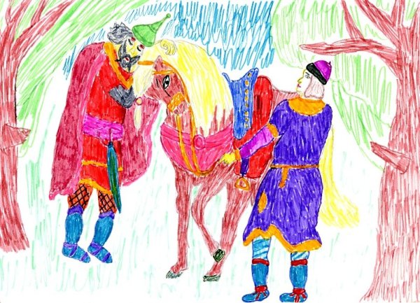 Иллюстрация к летописи о вещем Олеге